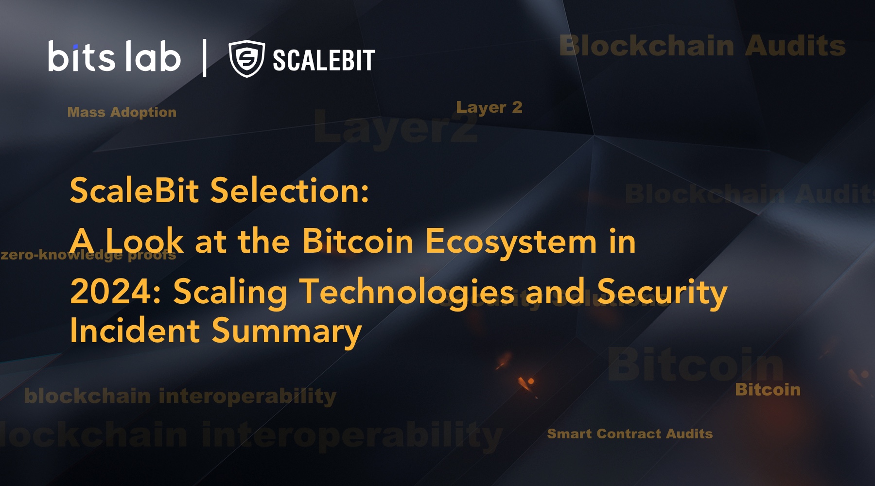 ScaleBit Selection A Look at the Bitcoin Ecosystem in 2024 Scaling Technologies and Security Incident Summary cover image
